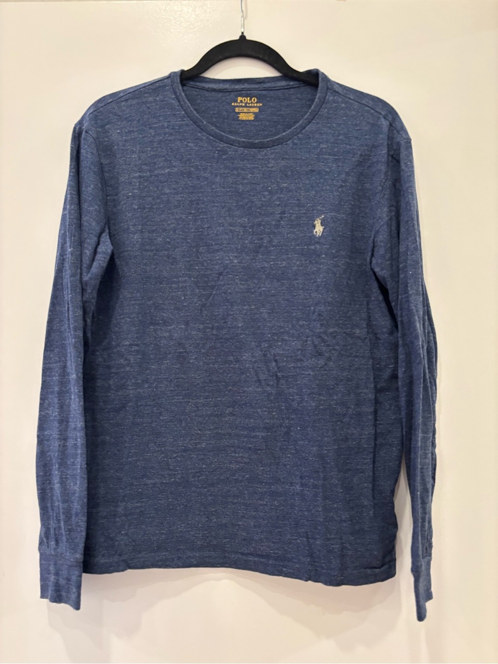 Polo by Ralph Lauren Men’s Long-Sleeve Crew Neck Shirt Size Small casual layer